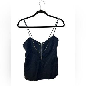 Navy Blue Studded Top Women's